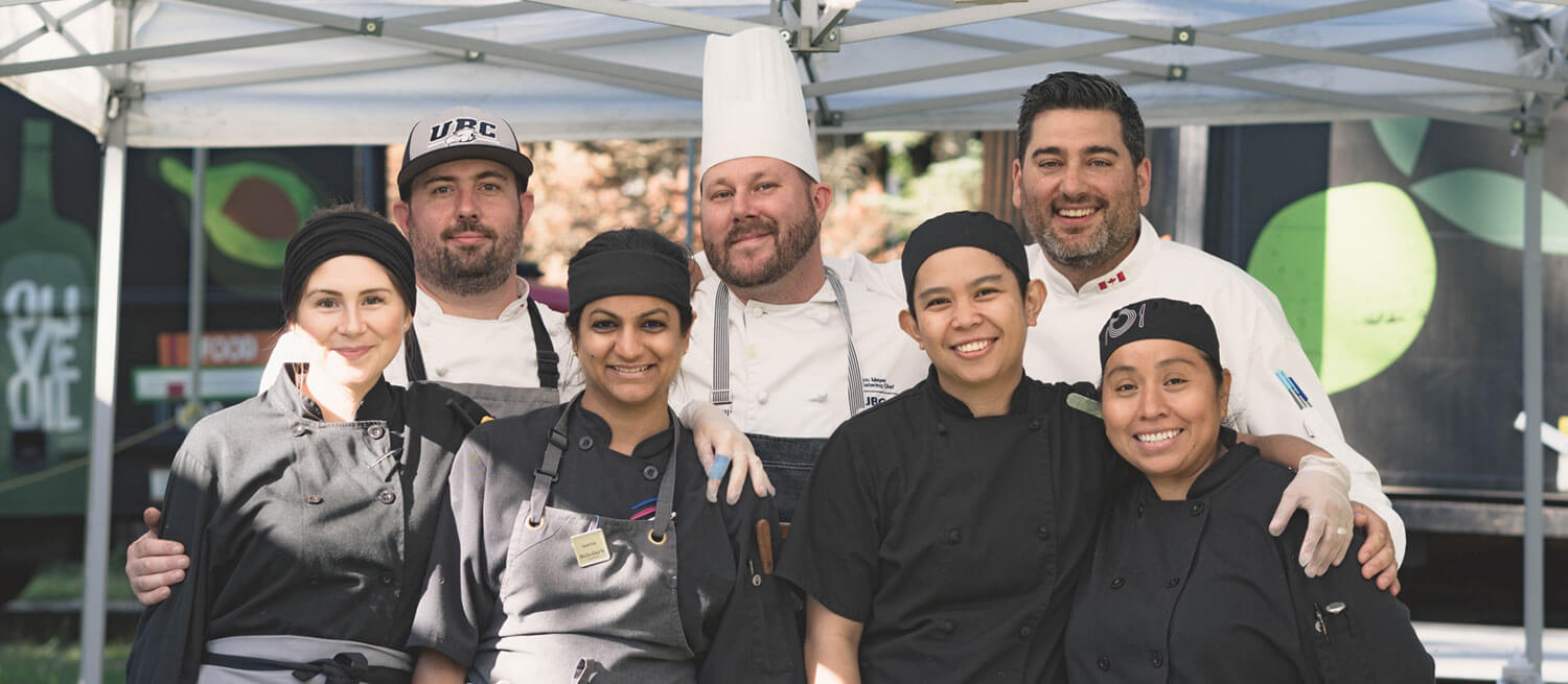 Group of UBC Chefs smiling