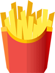 French fries graphic