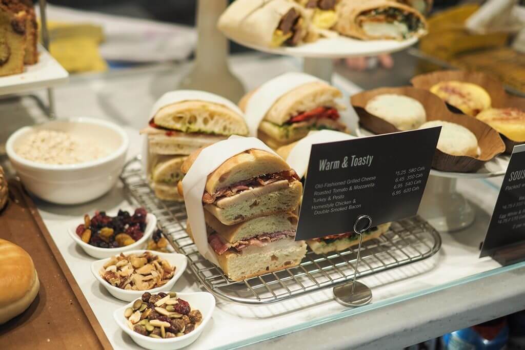 Starbucks sandwich display