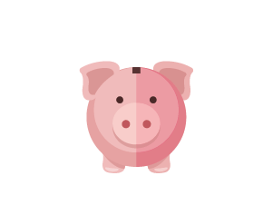 Piggy bank graphic