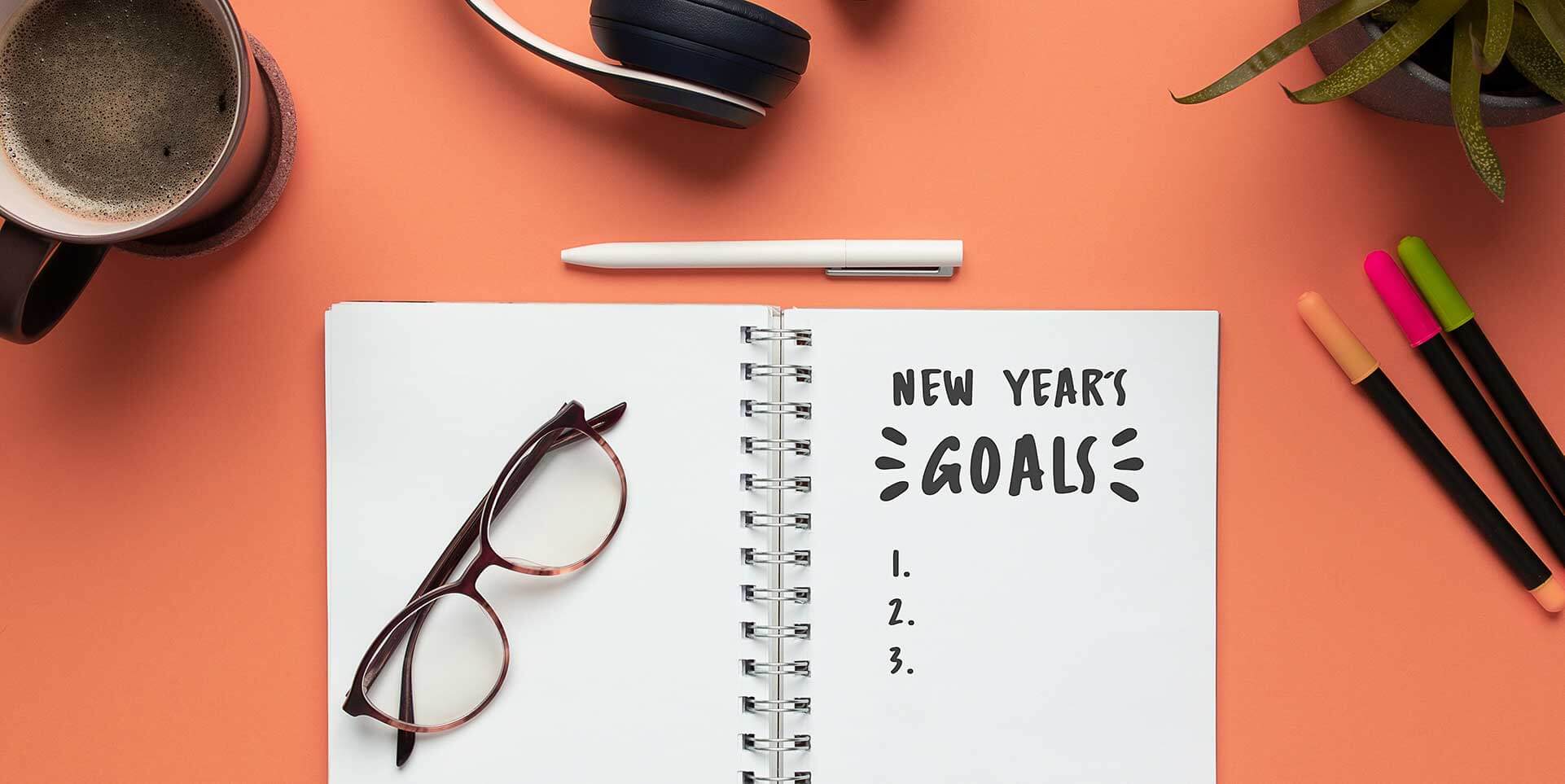 New Year's goals journal