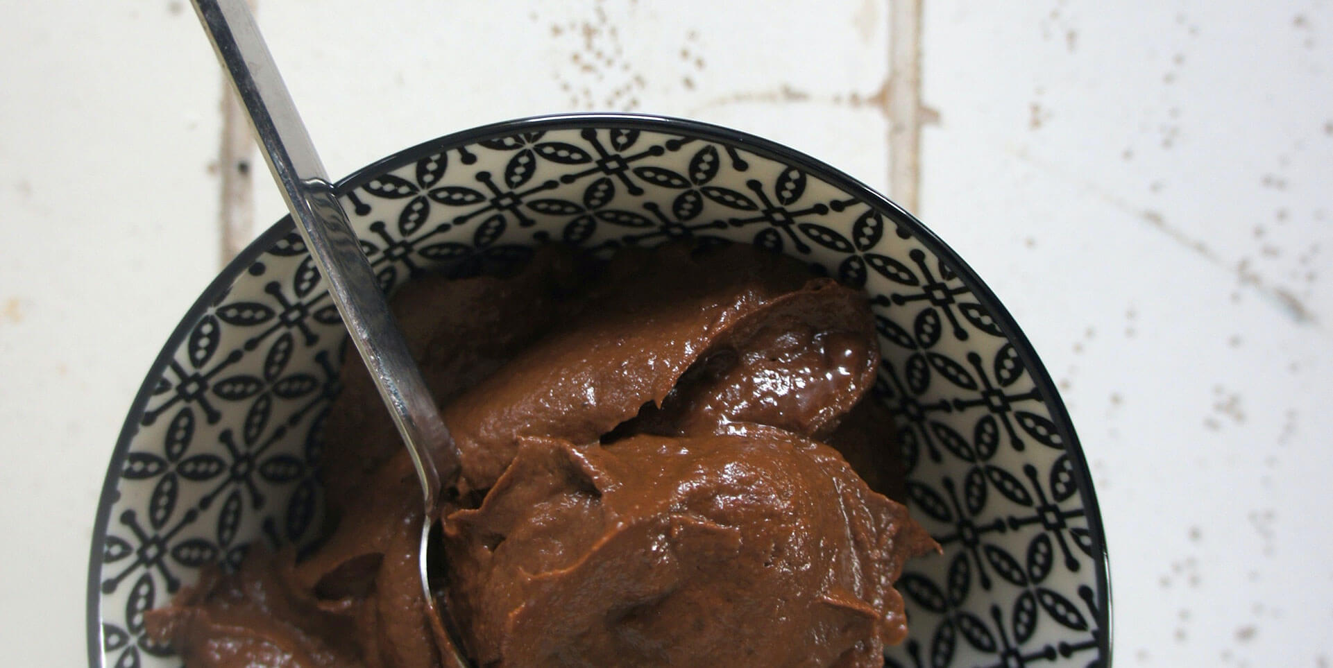 Bowl of chocolate mousse